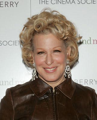 Bette Midler at the New York premiere of ThinkFilm's  Then She Found Me