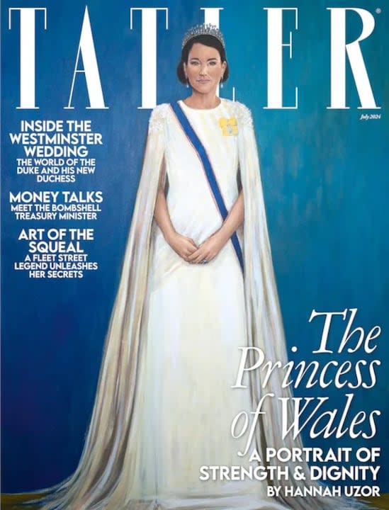 La portada de la revista Tatler con el retrato de Kate Middleton