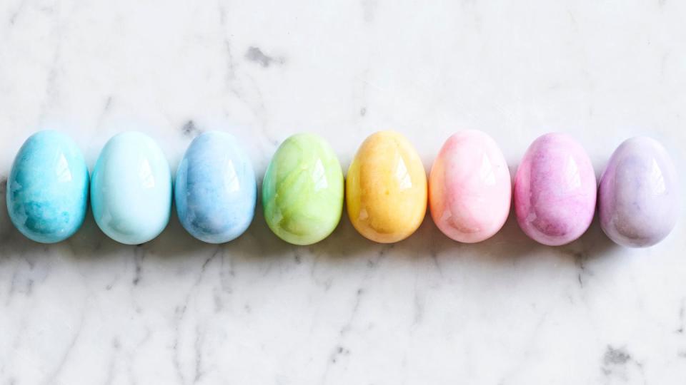 Pastel Easter Eggs Background