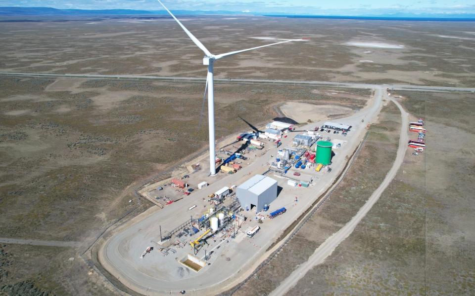 Porche's wind energy-powered plant in Patagonia