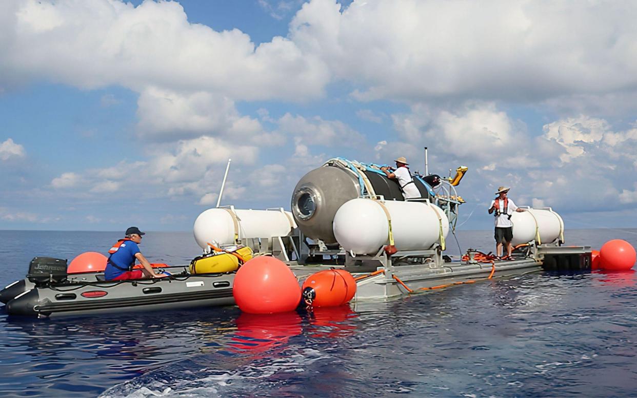 OceanGate Expeditions submersible vessel Titan, which has gone missing during a voyage to the Titanic shipwreck