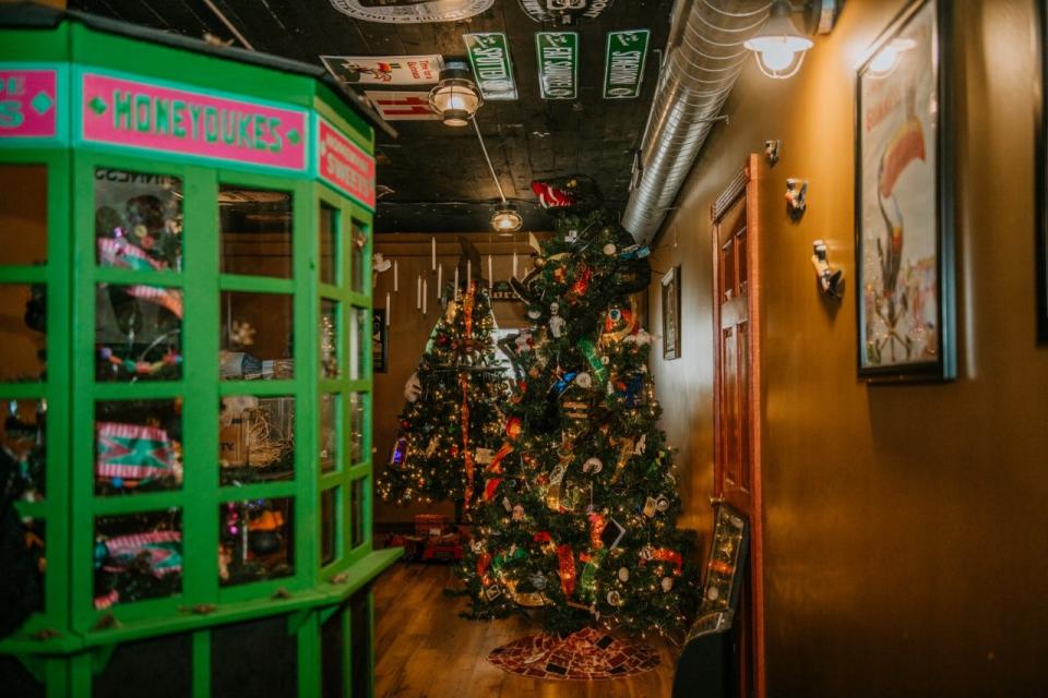 A look at the tree garden at Moran's Pub's "Magical Pop-up" in South Milwaukee.