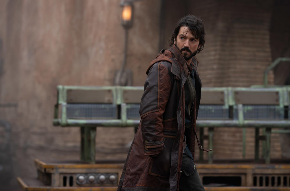 Cassian Andor (Diego Luna) in Lucasfilm's ANDOR, exclusively on Disney+. (Des Willie / Lucasfilm Ltd.)