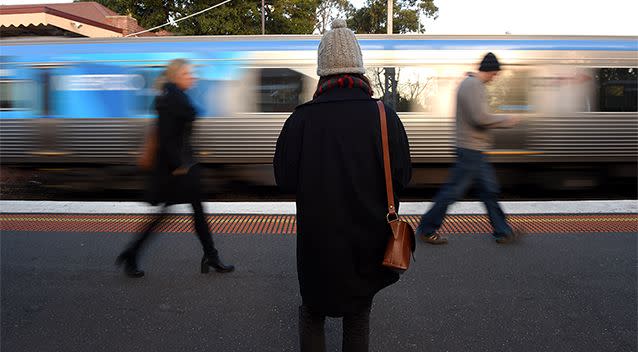 It was fellow commuters, just as much as the train service itself, that saw Victorians rank Metro Trains the lowest in the nation. Photo: AAP