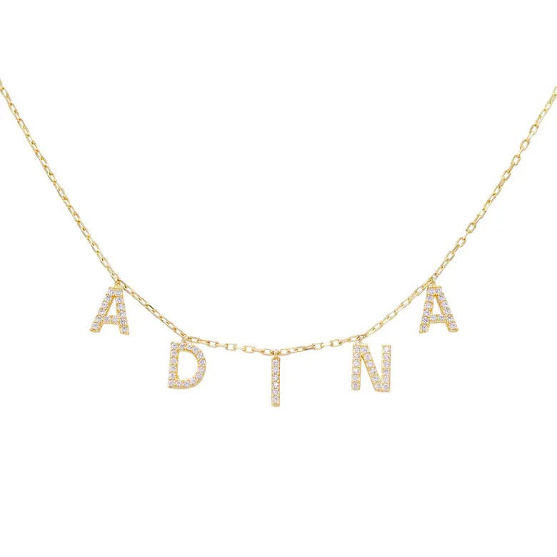 adina jewels personalized necklace, ideas for push presents