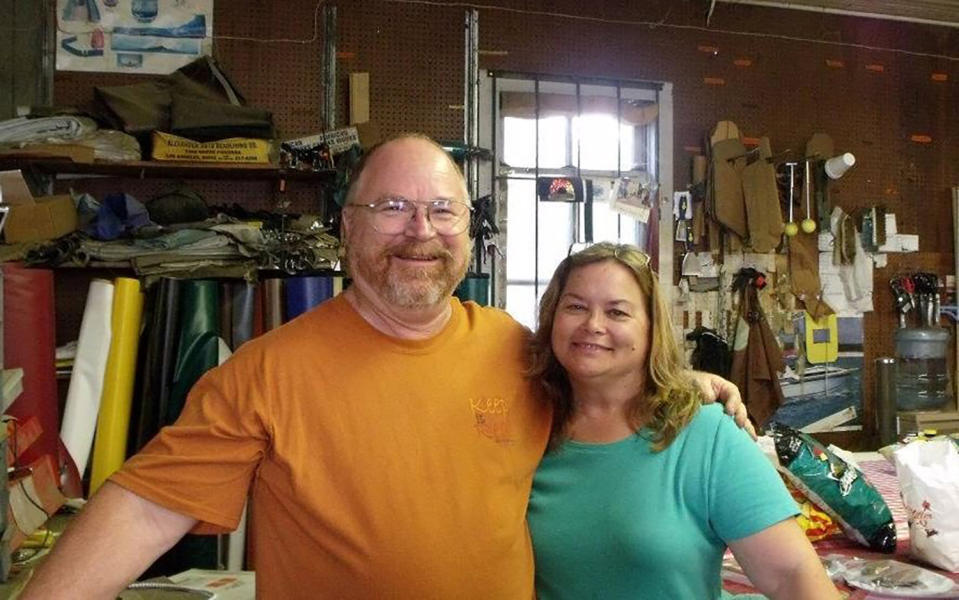Husband Bryan Holcombe and wife Karla Plain Holcombe, victims of the mass shooting at the First Baptist Church in Sutherland Springs, Texas, are seen in this photo obtained Nov. 6, 2017.