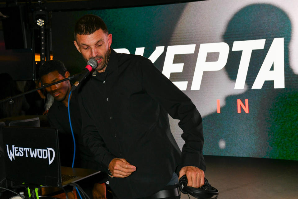 LONDON, ENGLAND - JULY 29: Tim Westwood attends the ULTRA HAZE launch party of Skepta's new EP 