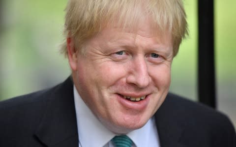 Boris Johnson has returned to the Telegraph after two years in office  - Credit: AFP