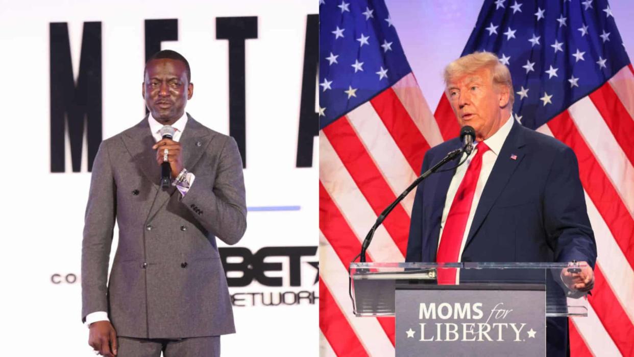 Yusef Salaam and Donald Trump