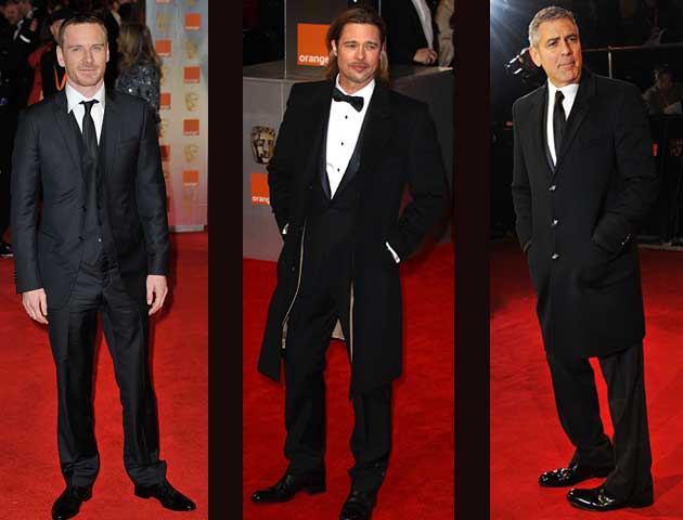 Michael Fassbender, Brad Pitt und George Clooney – einer schöner als der andere. Den inoffiziellen Fashion-Awards bekommen alle drei Schauspieler, doch den offiziellen Preis holte sich dieser <a href=" http://de.kino.yahoo.com/blogs/filmblog/rettet-clooney-bombenalarm-vor-seiner-villa-3466.html" data-ylk="slk:Star;elm:context_link;itc:0;sec:content-canvas;outcm:mb_qualified_link;_E:mb_qualified_link;ct:story;" class="link  yahoo-link"><b>Star</b></a>.