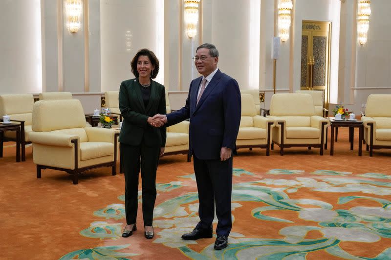 U.S. Commerce Secretary Raimondo visits Beijing