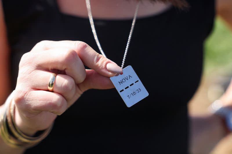 The family of Liraz Assulin creates a memorial for her, near Kibbutz Kfar Aza