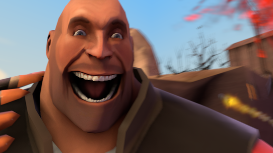  Smiling Heavy in TF2. 