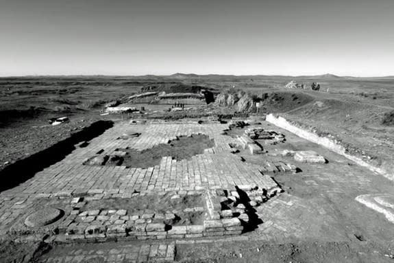 The palace where the dragon head was found sprawls over 9,000 square meters (about 100,000 square feet) of space.