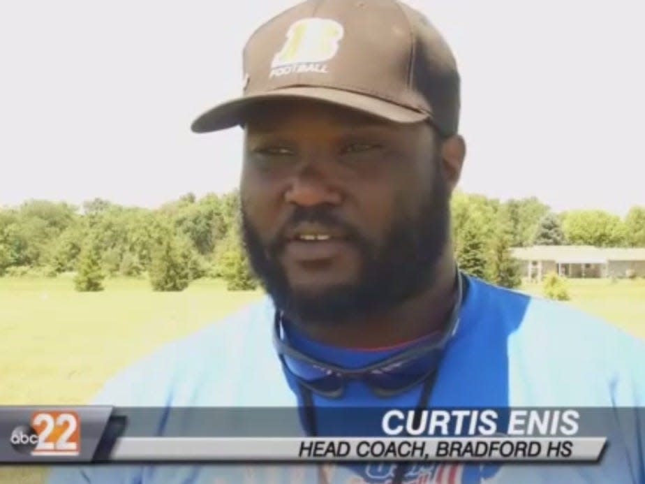 Curtis Enis bradford high school football coach
