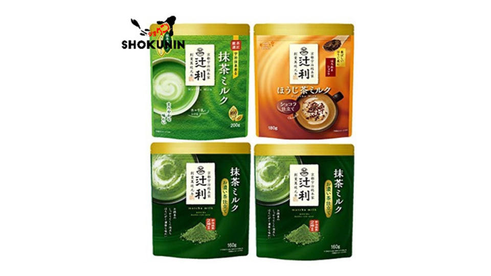 DIRECT Japan Kataoka Kyoto Tsujiri Matcha Powder Green Tea Houji Thick Latte Milk Powder 200g. (Photo: Shopee SG)