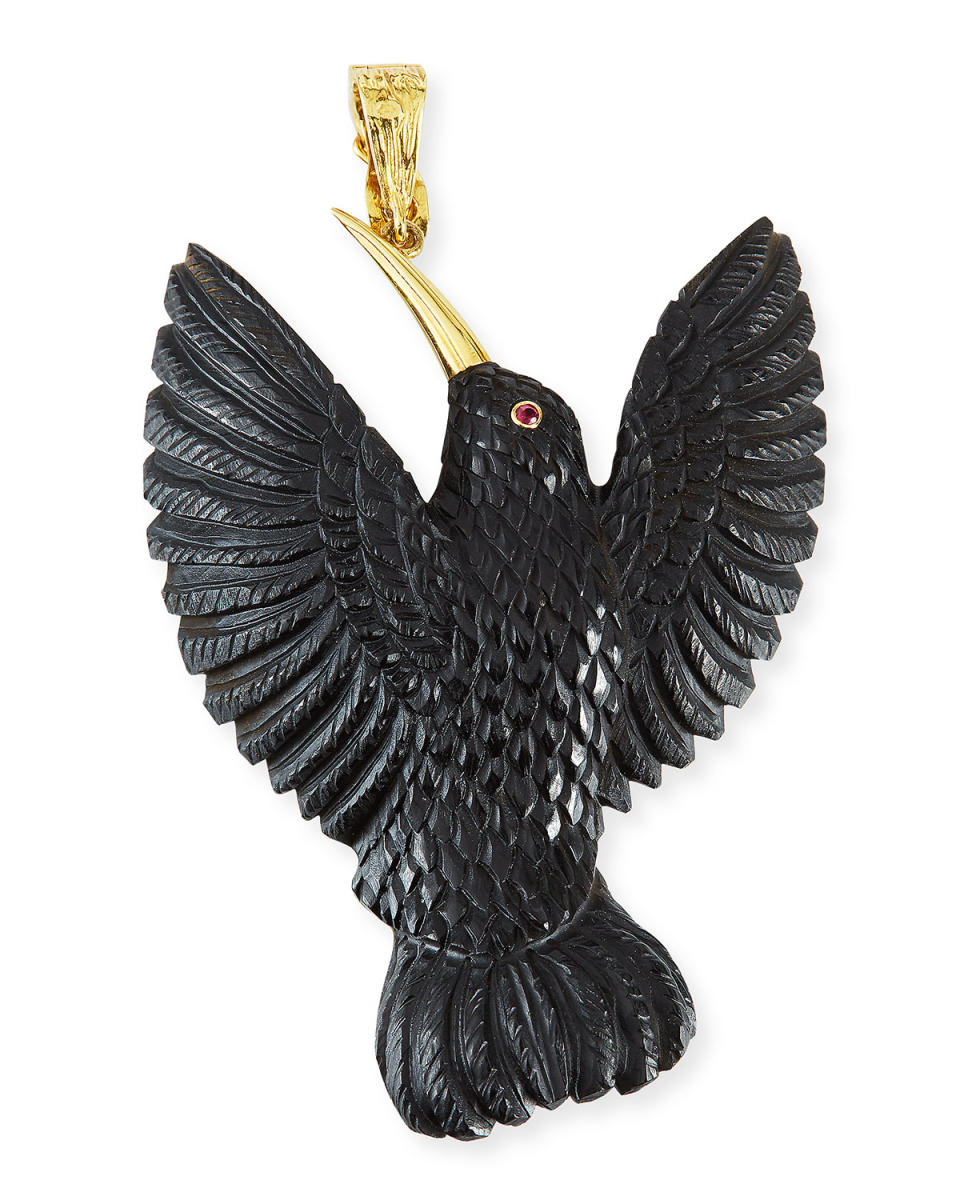 Inauguration Fashion 2021: K Brunini 18k hummingbird pin