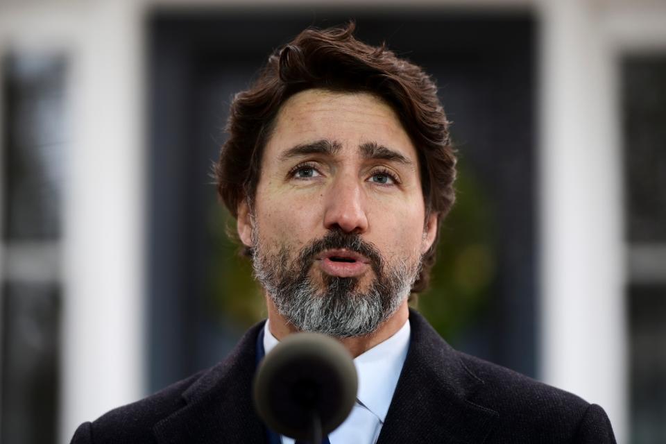 <p>Canada’s Justin Trudeau has called farmer protests in Delhi, India ‘concerning’</p> (AP)