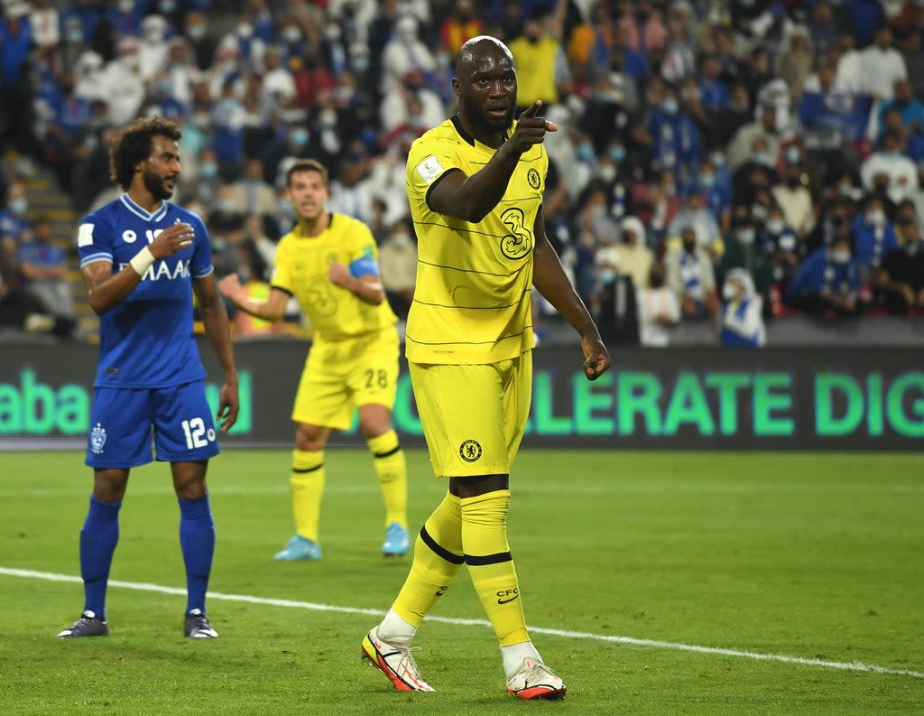 Chelsea’s Romelu Lukaku celebrates scoring (PA Wire) (PA Wire)