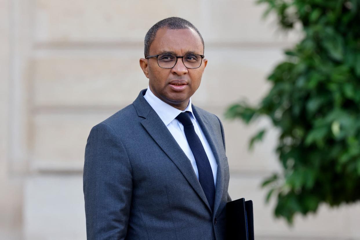 Le ministre de l'Éducation nationale Pap Ndiaye quittant l'Élysée, le 19 septembre. - LUDOVIC MARIN / AFP