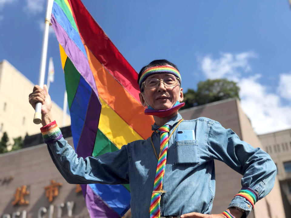 Image: Pride parade in Taipei (Louise Watt / for NBC News)