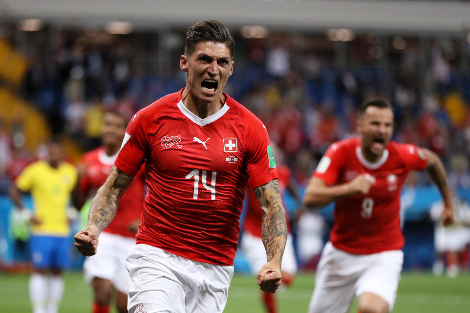 <p>Brazil were stunned by super Switzerland at the Rostov Arena </p>