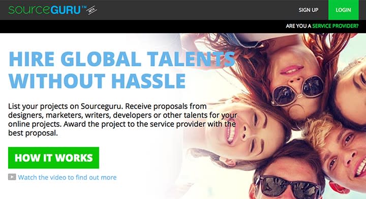 sourceguru talent marketplace