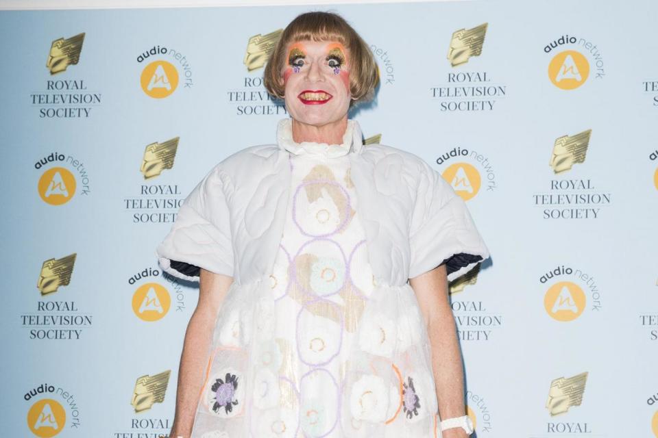 Funeral attire: Grayson Perry (Photo Tristan Fewings/Getty Images) (Getty Images)