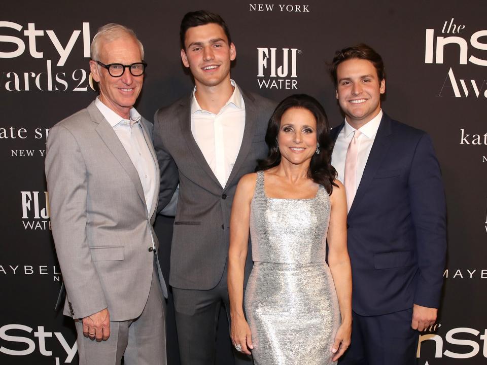 Brad Hall, Charlie Hall, Julia Louis-Dreyfus, and Henry Hall attend the Fifth Annual InStyle Awards at The Getty Center on October 21, 2019 in Los Angeles, California