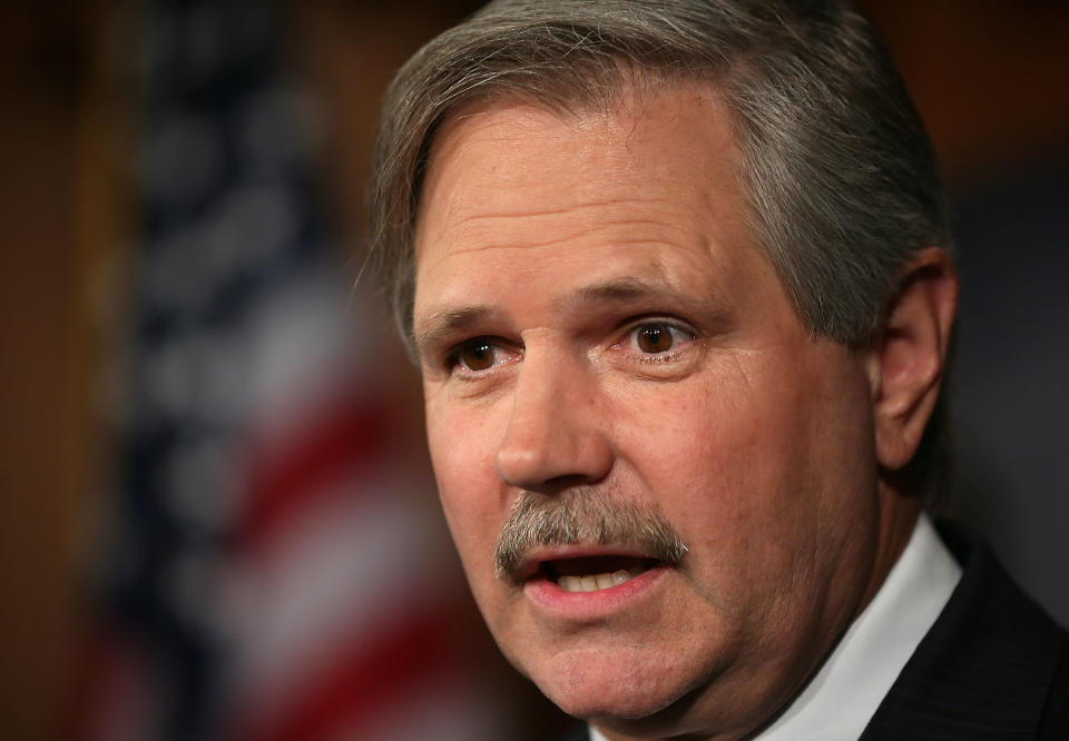 U.S. Sen. John Hoeven (R-N.D.) speaks during a news conference July 26, 2012 on Capitol Hill in Washington, D.C. (Photo by Alex Wong/Getty Images)