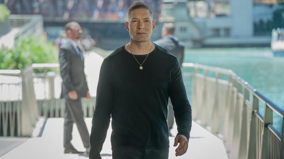 Joseph Sikora as Tommy in all black in Power Book IV: Force season 2