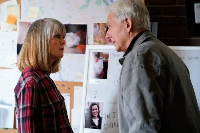 Mark Harmon with his wife Pam Dawber on NCIS