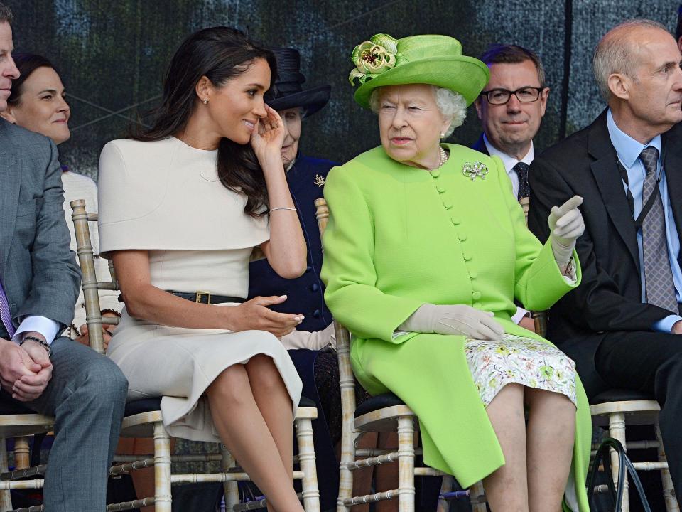 MEGHAN MARKLE QUEEN ELIZABETH