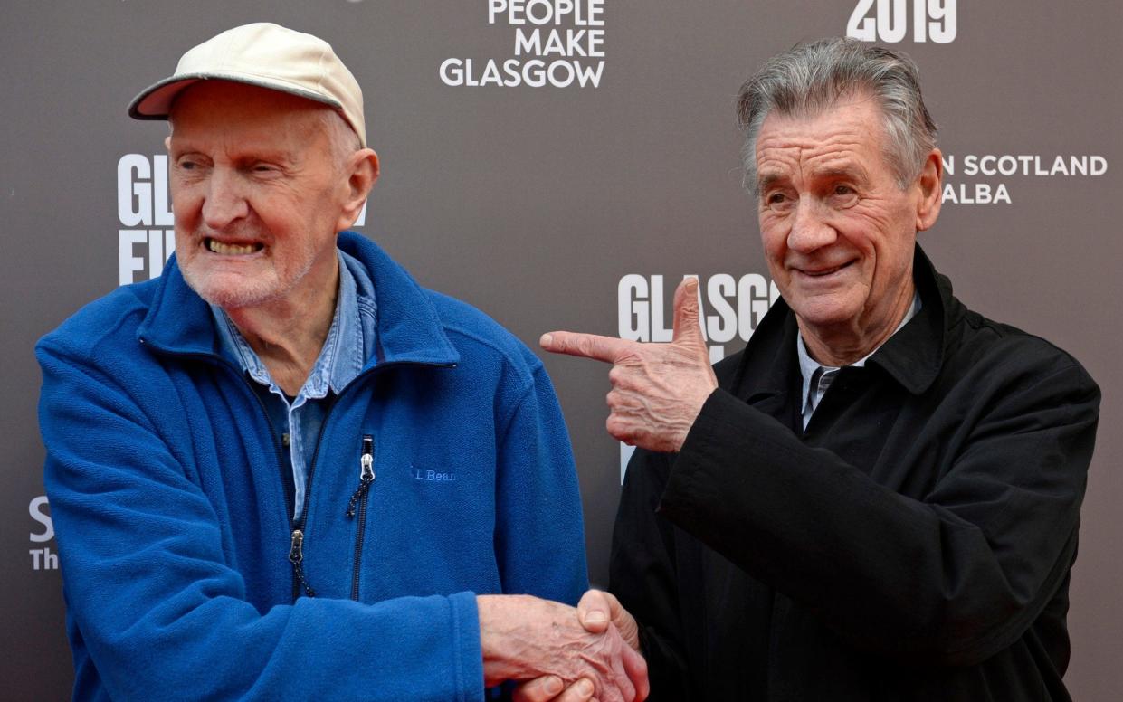 Sir Michael Palin and Scottish mountaineer Hamish Macinnes at the Glasgow Film Festival for the UK Premiere of Final Ascent - SWNS