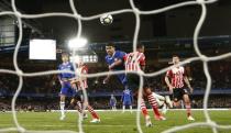 Britain Football Soccer - Chelsea v Southampton - Premier League - Stamford Bridge - 25/4/17 Chelsea's Diego Costa scores their third goal Action Images via Reuters / John Sibley Livepic