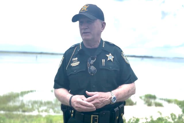 <p>Nassau County Sheriff's Office/Facebook</p> Sheriff Bill Leeper provides an update after the Nassau County Sheriff's Office Marine Unit responded to a call of a man who had been bitten by a shark Friday. Nassau County Sheriff's Office.
