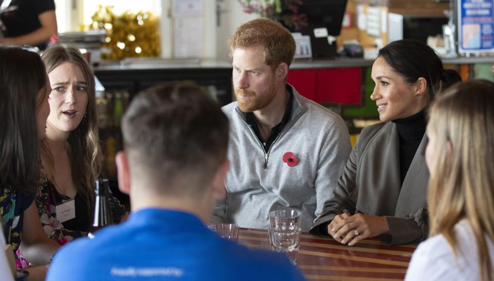 The Duke and Duchess met with representatives from mental health projects in New Zealand (Getty)
