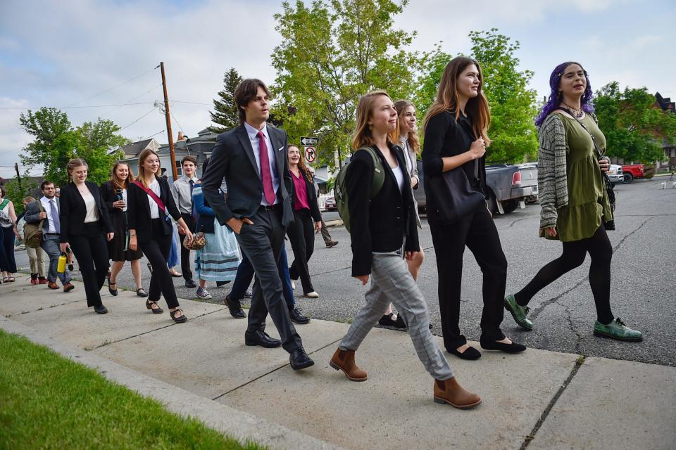 A Montana judge on Monday sided with young environmental activists who said state agencies were violating their constitutional right to a clean and healthful environment by permitting fossil fuel development without considering its effect on the climate.