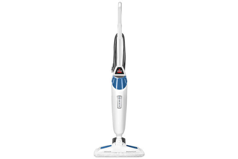 The Bissell Steam Mop is Amazon’s best-selling steam mop with thousands of reviews—it cleans hardwood, ceramic, linoleum, granite, and marble floors.