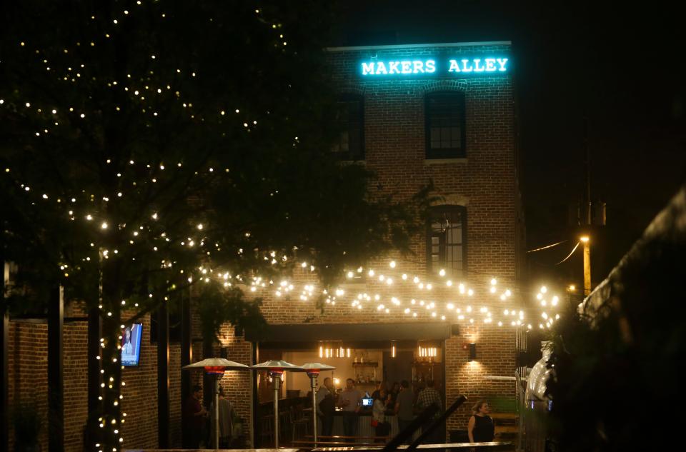 Makers Alley, between the 800 block of Shipley and Orange Streets in Wilmington, features a soaring three-story bar space - that opens to a garden area - and a large variety of beers on draft.
