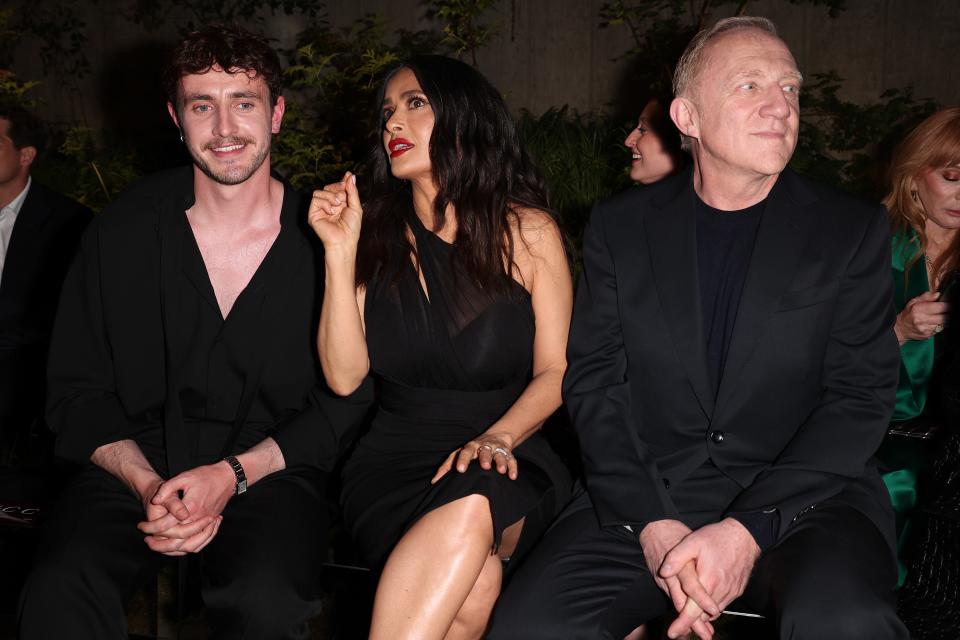 Paul Mescal, Salma Hayek, and Francois-Henri Pinault