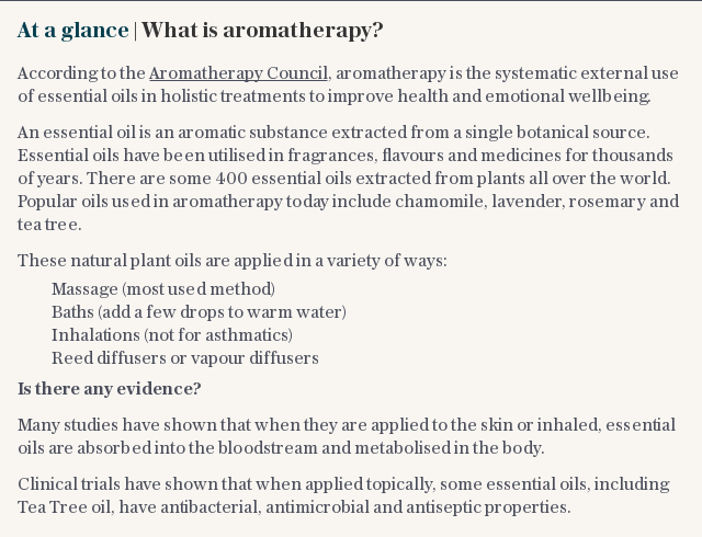 At a glance | What is aromatherapy?