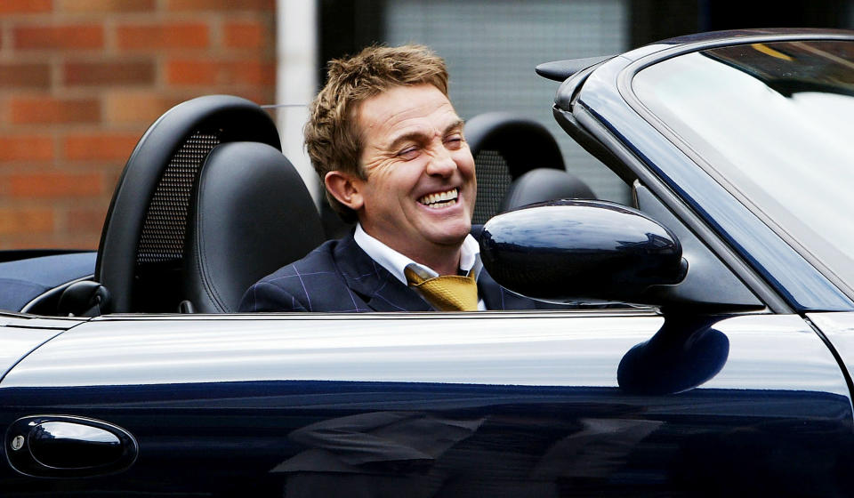 MANCHESTER, ENGLAND - MAY 6: The residents of Britain's most famous Street are in for a shock when Danny Baldwin arrives, played by Bradley Walsh, on the set of Coronation Street at Granada Studios on May 6, 2004 in Manchester, England. (Photo by Laurence Griffiths/Getty Images)