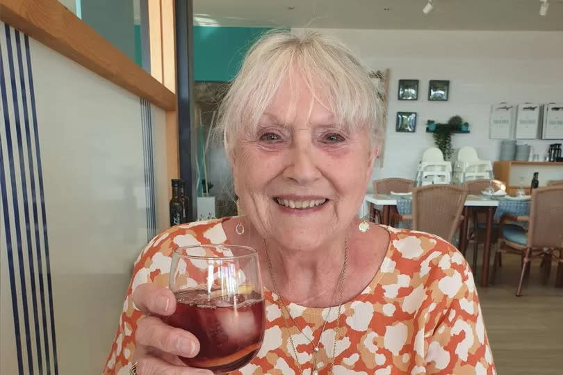 Dorothy Hind, 82, on holiday in Lanzarote -Credit:Alan Ennis / SWNS