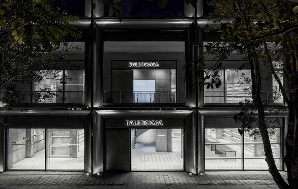 Balenciaga’s new Miami flagship. - Credit: Noua Unu Studio