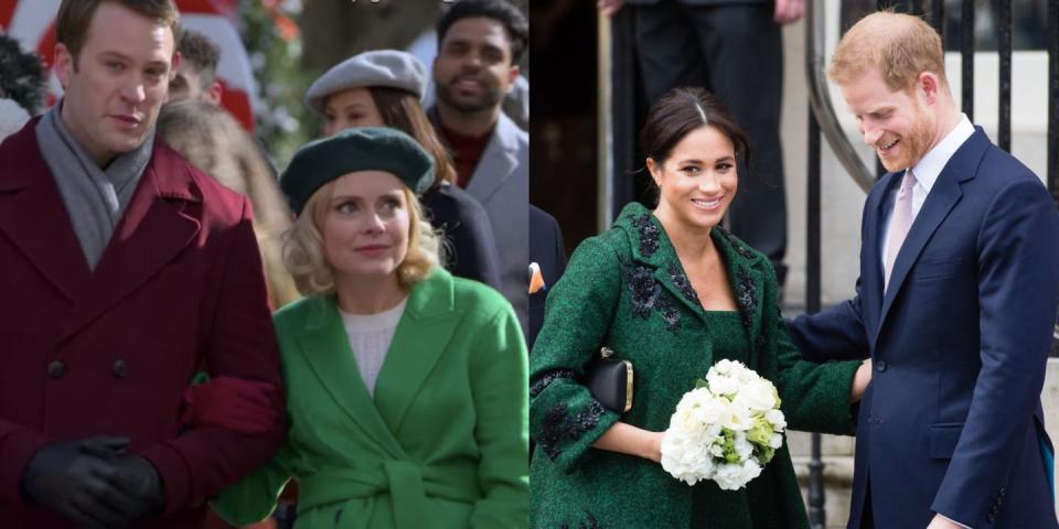 They both wore emerald green.