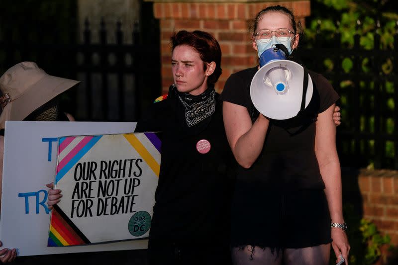 Abortion rights supporters protest in Virginia