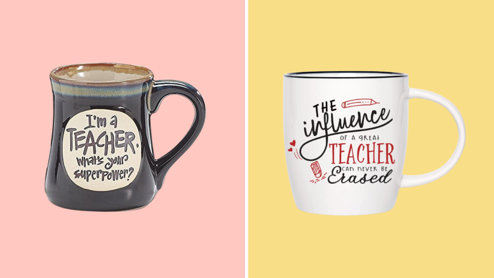 A mug is a gift a teacher will use often.