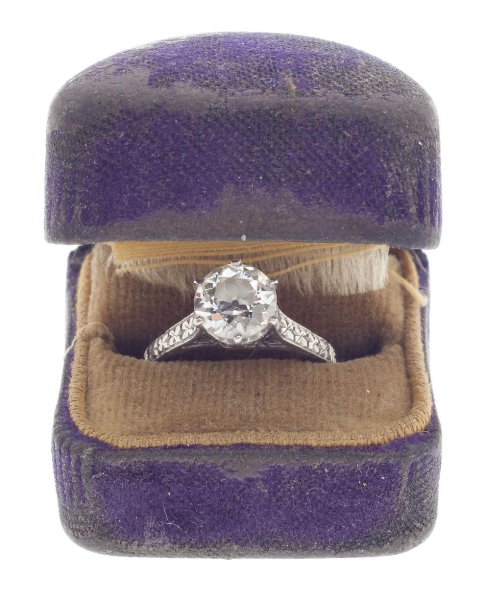 <p>The most popular stone for engagement rings during this period was the old European cut diamond. The hand cut round stone remained popular from the turn of the century until the 1930s.</p>