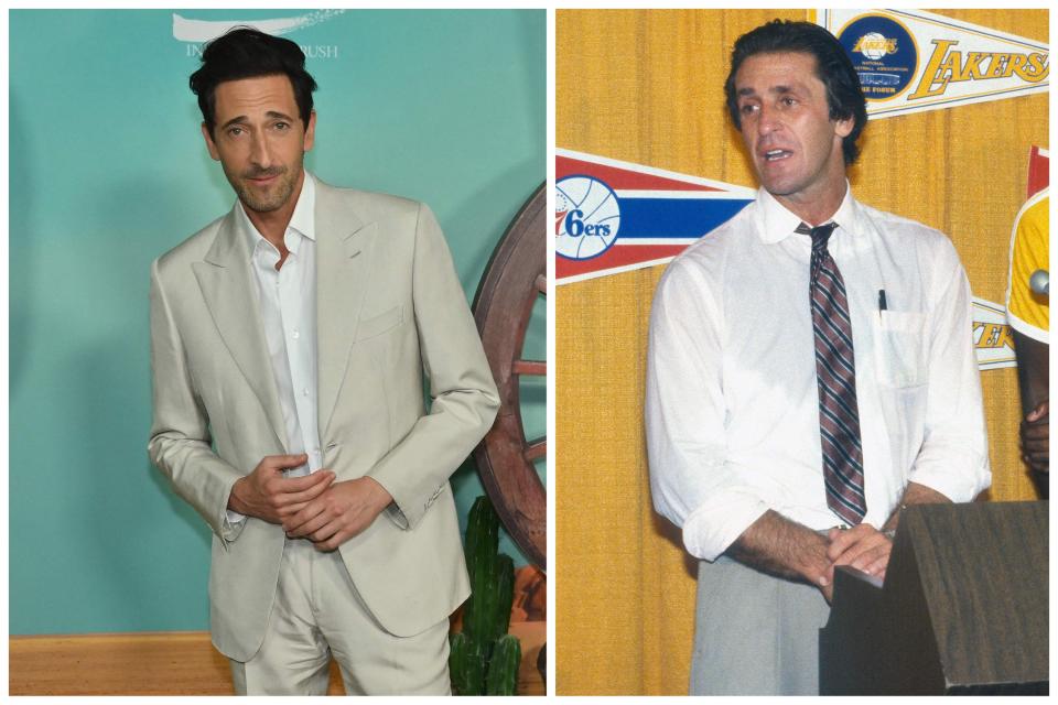 Adrien Brody and Pat Riley